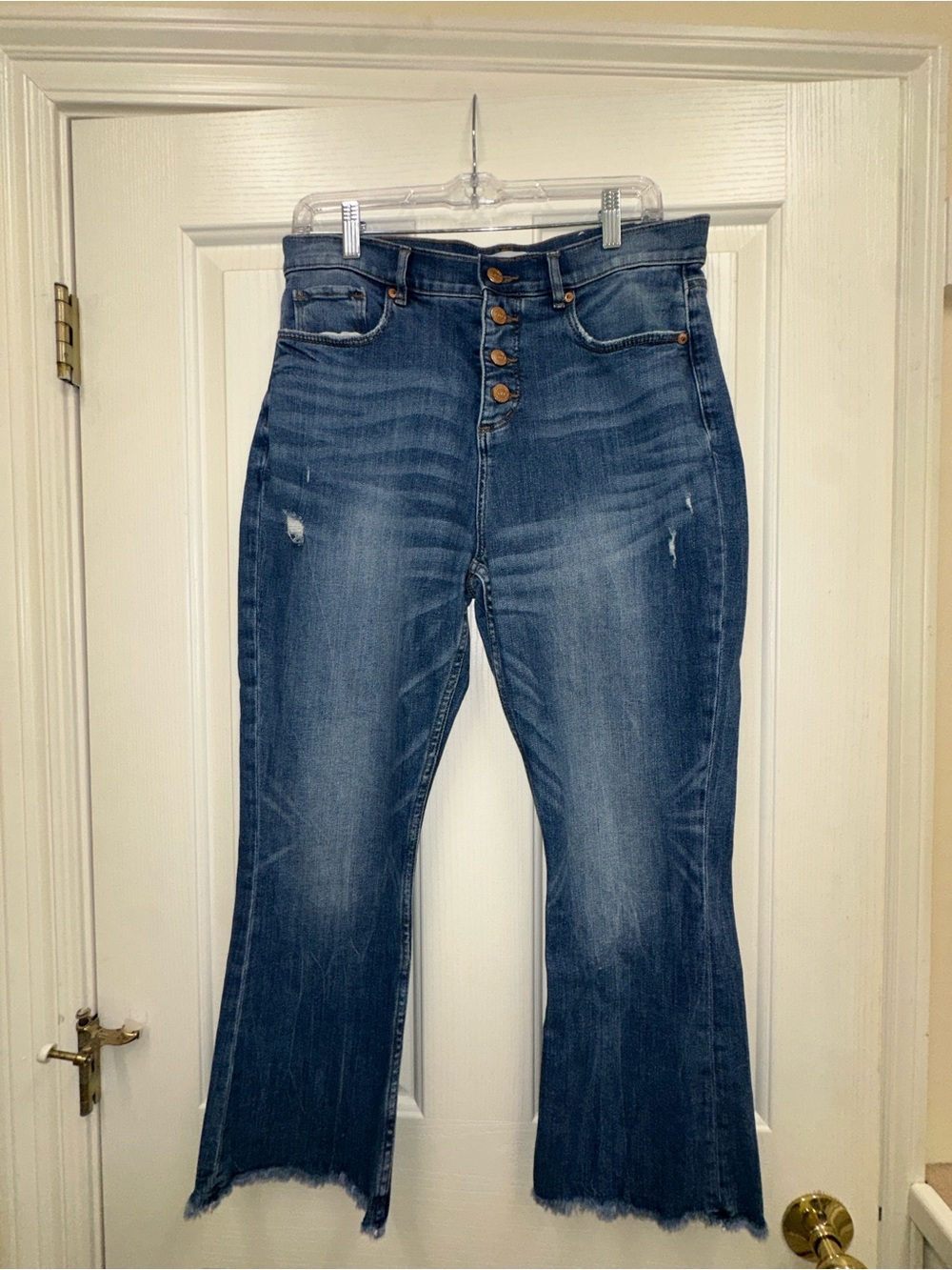 LOFT high waist flare crop jeans size 30/10